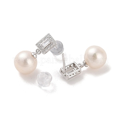 Anti-Tarnish Sterling Silver Stud Earrings&nbsp;EJEW-C087-12C-P