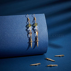 304ステンレススチールペンダント6個  短剣  ゴールドカラー  24x9x4mm  穴：1.4mm&nbsp;STAS-UN0031-18