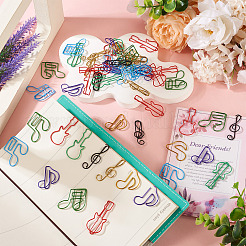 80Pcs 8 Styles PET Plastic/Metal Paper Clip&nbsp;AJEW-TA0003-05