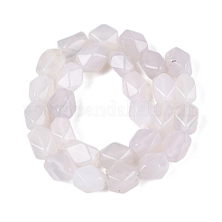 Natural White Agate Beads Strands&nbsp;GG-N361-06A-01