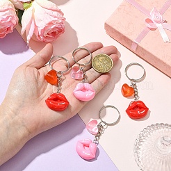 2Pcs Resin Pendants Keychain&nbsp;KEYC-YW00191-01
