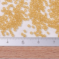 MIYUKIデリカビーズ  シリンダー  日本製シードビーズ  11/0  （db0742)マット透明ライトトパーズ  1.3x1.6mm  穴：0.8mm  約2000PCS /ボトル  10 G /ボトル&nbsp;SEED-JP0008-DB0742