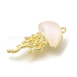 合金ペンダント  ライトゴールドチャーム  クラゲ  27x12x8mm  穴：1.4mm&nbsp;LS-FIND-Z067-05G-10