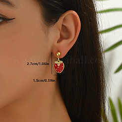Stylish Brass Dangle Stud Earrings&nbsp;PA9879-3