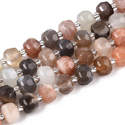 Natural Multi-Moonstone Beads Strands&nbsp;G-T144-A01-09