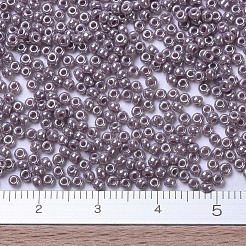 MIYUKIラウンドロカイユビーズ  日本製シードビーズ  11/0  （rr437)不透明な藤色の光沢  2x1.3mm  穴：0.8mm  約50000個/ポンド&nbsp;SEED-G007-RR0437