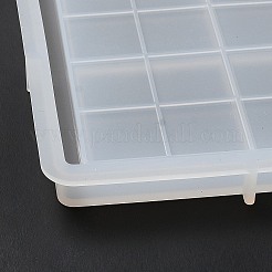 DIY シリコーン コースター金型  レジン型  UVレジン用  エポキシ樹脂ジュエリー作り  タータン模様  正方形  150x150x12mm  内径：136x136mm&nbsp;DIY-G079-18D