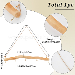 1Pc Driftwood Branch Hook Branch Hanger Rack&nbsp;AJEW-SP0002-31B