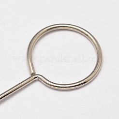 変色しにくいステンレス製ピンかぎ針  ステンレス鋼色  260x21mm  ピン：2mm&nbsp;NEED-P001-01