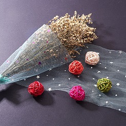 スタースパンコールデコメッシュリボン  チュール生地  スカートを作るためのチュールロールスプールファブリック  アクアマリン  6インチ（15.24cm）  約10ヤード/ロール（9.144m /ロール）。&nbsp;OCOR-P010-F07
