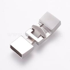 Tarnish Resistant 304 Stainless Steel Snap Lock Clasps&nbsp;STAS-L189-32P