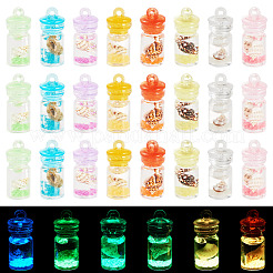 50Pcs Luminous Epoxy Resin Pendants&nbsp;RESI-TA0004-14