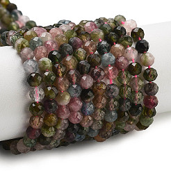 Natural Multicolor Tourmaline Beads Strands&nbsp;G-K376-A01-01