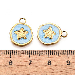 304 Stainless Steel Pendants&nbsp;STAS-N108-05B-G