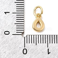 Brass Cubic Zirconia Charms&nbsp;KK-G554-02E-01