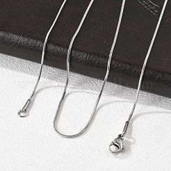 Tarnish Resistant 304 Stainless Steel Snake Chain Necklaces&nbsp;NJEW-F112-39