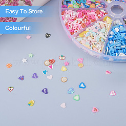 70G 10 Styles Handmade Polymer Clay Cabochons&nbsp;CLAY-TA0001-18
