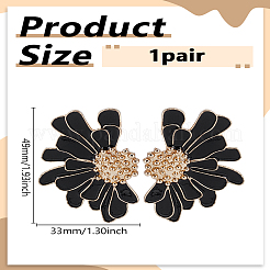 1 Pair Alloy Stud Earrings&nbsp;EJEW-LP0007-100B