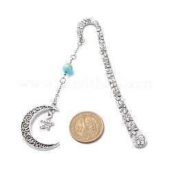 Tibetan Style Alloy Hook Bookmarks&nbsp;AJEW-JK00194