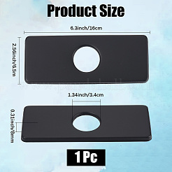 Rectangle Stainless Steel Faucet Hole Covers&nbsp;STAS-WH20001-18E-EB