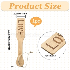 大人用竹製スパンキングパドル  文字L  458mm&nbsp;TOOL-WH20067-06C
