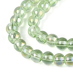 Electroplate Transparent Glass Beads Strands&nbsp;GLAA-T032-T4mm-AB17