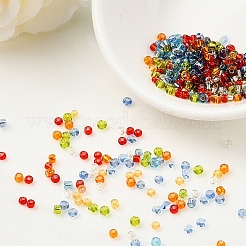 3500Pcs 7 Colors 12/0 Glass Round Seed Beads&nbsp;SEED-YW0001-23