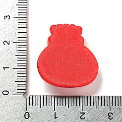 クリスマス不透明樹脂デコデンカボション  バッグ  24x22.5x8mm&nbsp;RESI-U006-04B