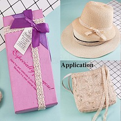 Wewaysmile7yards1スタイルヴィンテージかぎ針編みレースリボン  かぎ針編みのレース  かぎ針編みのレーストリムリボン  スクラップブッキング用品をラッピングするギフトパッケージ用  ベージュ  3/8~3/4インチ（10~20mm）&nbsp;JX108A