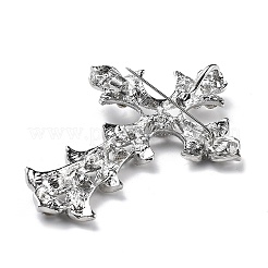 Cross Alloy Rhinestone Brooch Pins&nbsp;LS-JEWB-Z034-06P-01