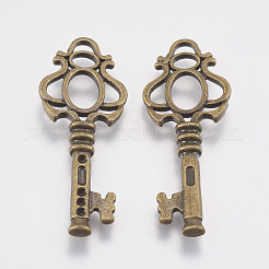 Tibetan Style Pendant Pave Cabochon Settings&nbsp;X-TIBEB-23250-AB-NR