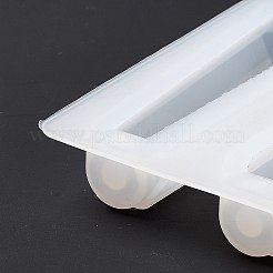 DIY 矢印 & 多角形 & 台形ハンドル シリコン型  レジン型  UVレジン用  エポキシ樹脂ミニカトラリークラフト作り  ホワイト  116x118x18mm  穴：5mm  内径：89~93x19.5~26mm&nbsp;LS-DIY-C055-07