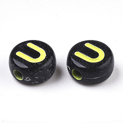 Opaque Black Acrylic Beads&nbsp;MACR-N008-17U