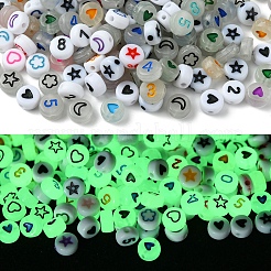 8 Styles Opaque Acrylic Beads&nbsp;SACR-FS0001-27