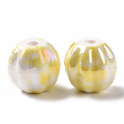 Handmade Pearlized Porcelain Beads&nbsp;PORC-G010-02A