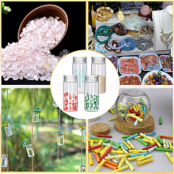 24Pcs Clear Glass Bottles Bead Containers&nbsp;CON-SC0001-09A