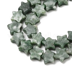 Natural Green Spot Jasper Beads Strands&nbsp;G-H087-C01-01