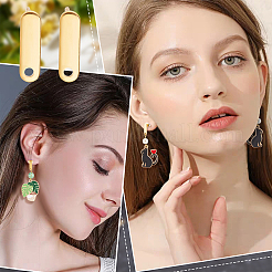 60Pcs 201 Stainless Steel Stud Earring Findings&nbsp;EJEW-BBC0001-05