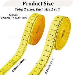 2 Rolls 2 Styles Polyester Rulers&nbsp;OCOR-GF0005-93