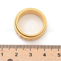 Star & Moon & Sun 304 Stainless Steel Rotatable Finger Ring&nbsp;PW-WG61315-09