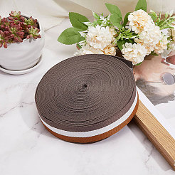 15 Yards Three Color Polyester Striped Ribbon&nbsp;OCOR-WH0078-120B