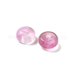 透明なアクリルビーズ  フラットラウンド  カメリア  9x5mm  穴：2mm  約1650~1680個/500g&nbsp;OACR-Z030-04D