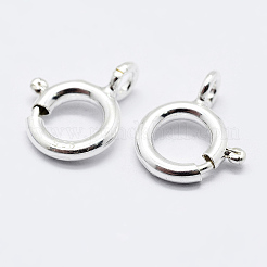 925 Sterling Silver Spring Ring Clasps&nbsp;STER-K167-076B-S