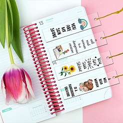 4 Sets Acrylic Bookmark Pendants for Teachers' Day&nbsp;DIY-GL0004-27A