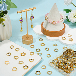 120Pcs 4 Styles Alloy Bead Frame&nbsp;FIND-SP0004-14
