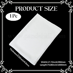 女性用シフォンショール  長方形  ホワイト  1900x450x0.5mm&nbsp;AJEW-WH20077-042A