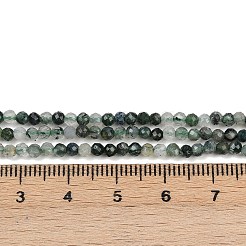 Natural Moss Agate Beads Strands&nbsp;X-G-A129-3mm-01
