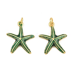 Brass Enamel Pendants&nbsp;KK-CBACBC6-05G