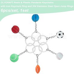 Resin & Plastic Pendants Keychains&nbsp;KEYC-OC0001-30