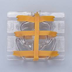 花のプラスチックキャンドル型  キャンドル作りツール用  弾性コード付き  透明  92x110x41mm  穴：35x35mm  内径：80x54mm&nbsp;LS-DIY-I035-12